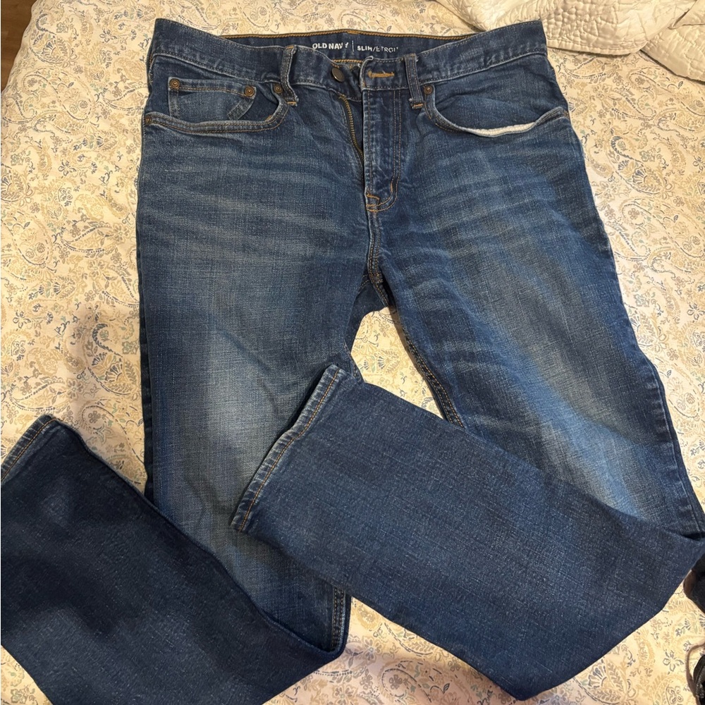 Old Navy Men's Denim Slim Straight Jeans